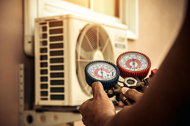 Professional Hvac technician working in Vale, NC